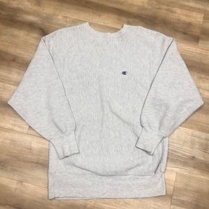 CHAMPION VINTAGE 90s GRAY REVERSE WEAVE X LARGE